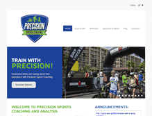 Tablet Screenshot of precisionsportscoaching.com